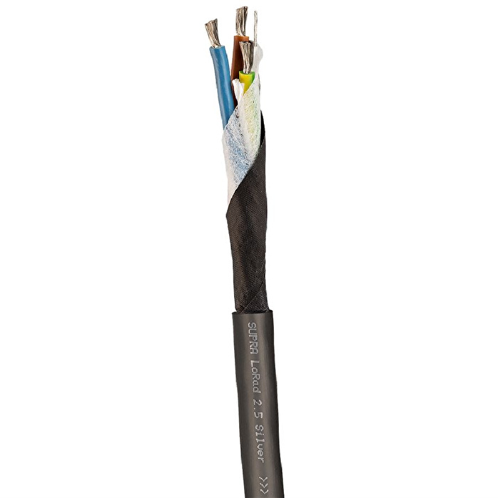 SUPRA Cables Lorad 2.5 SPC CS-EU Silver 1m  Güç Kablosu